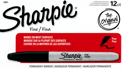 (Ungimmicked) Fine-Tip Sharpie (Black) box of 12 by Murphy's Magic Supplies - Trick - Image 2