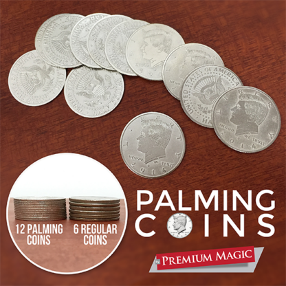 Palming Coin Set (U.S. Half design /12 piece) by Premium Magic - Trick