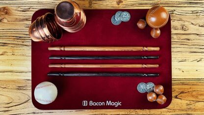 Wooden wand PRO (Standard Black) by Harry He & Bacon Magic - Trick - Image 4