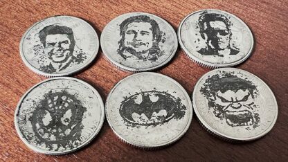 COiN ARTIST Quarter Super Hero/Celebrity (6 coins per pack) by Mark Traversoni and iNFiNiTi - Image 3