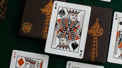 ACE FULTON'S 10 YEAR ANNIVERSARY TOBACCO BROWN PLAYING CARDS - Image 3