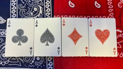 Gilded Bicycle Bandana (Red) Playing Cards - Image 3