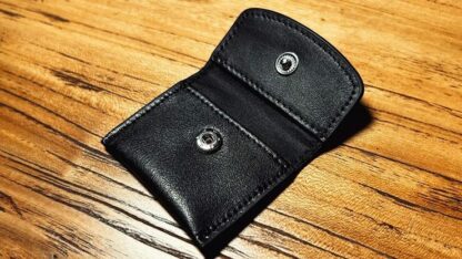 The Cowhide Coin Wallet (Black) by Bacon Magic - Trick - Image 3