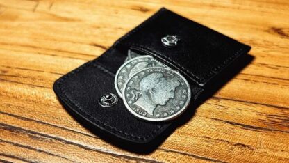 The Cowhide Coin Wallet (Black) by Bacon Magic - Trick - Image 4