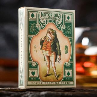 Notorious Gambling Frog (Green) Playing Cards by Stockholm17