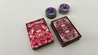 Neko Samurai (Red) Playing Cards - Image 4