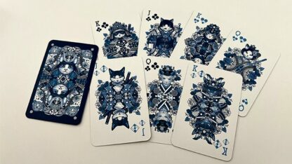 Neko Samurai (Mini Blue) Playing Cards - Image 3