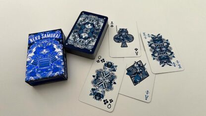 Neko Samurai (Mini Blue) Playing Cards - Image 5