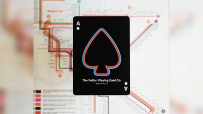 BLACK EDITION FULTON STREET MTA PLAYING CARDS (1972 VIGNELLI MAP EDITION) - Image 3